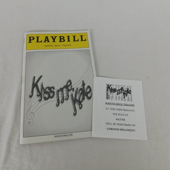 LOT Kiss Me Kate Playbill Note September 2001 Burke Moses Carolee Carmello - Picture 1 of 12